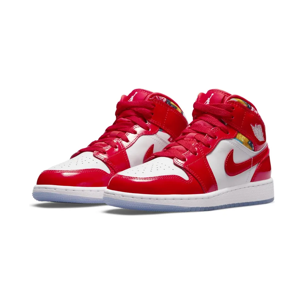 Air Jordan 1 Mid SE Barcelona Sweater (GS) (DC7248-600)