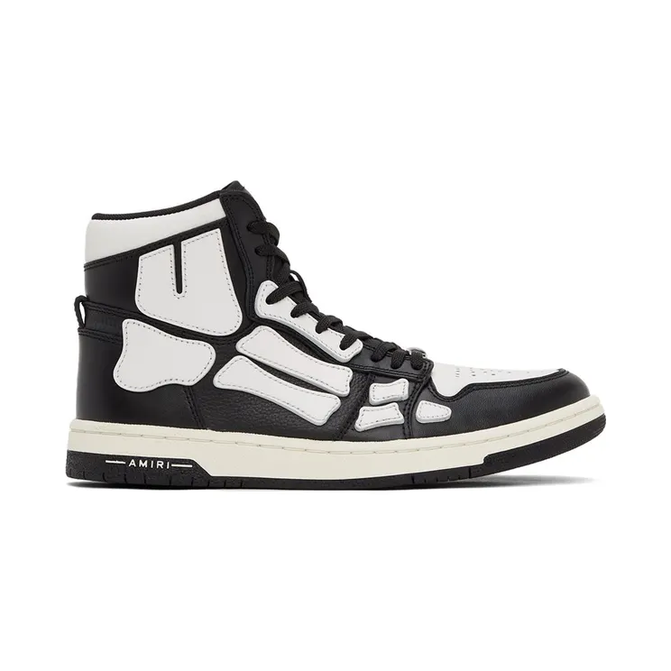 AMIRI Skel Top Hi Black Black White (PS22MFS002004)