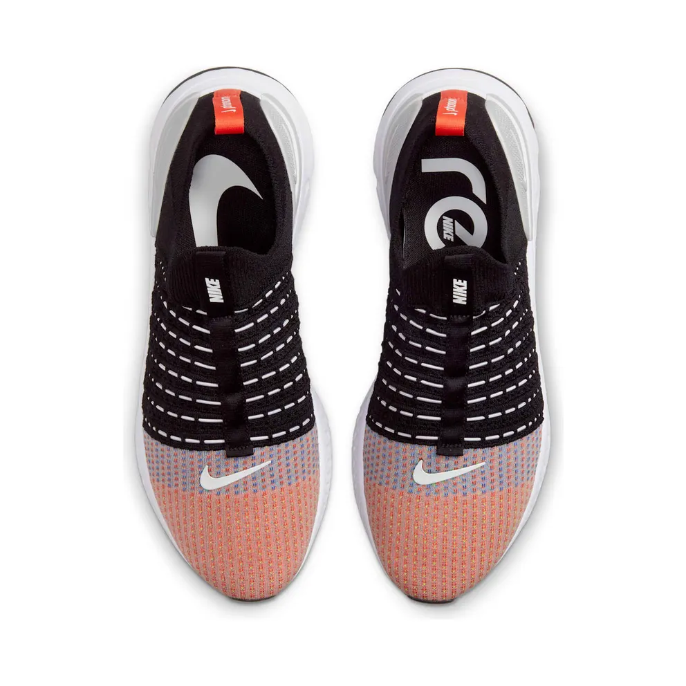Nike React Phantom Run Flyknit 2 Black Team Orange (DQ7647-001)
