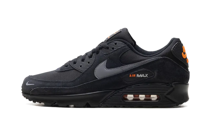 Nike Air Max 90 “Black Metallic Cool Grey Orange” (DO6706-010)