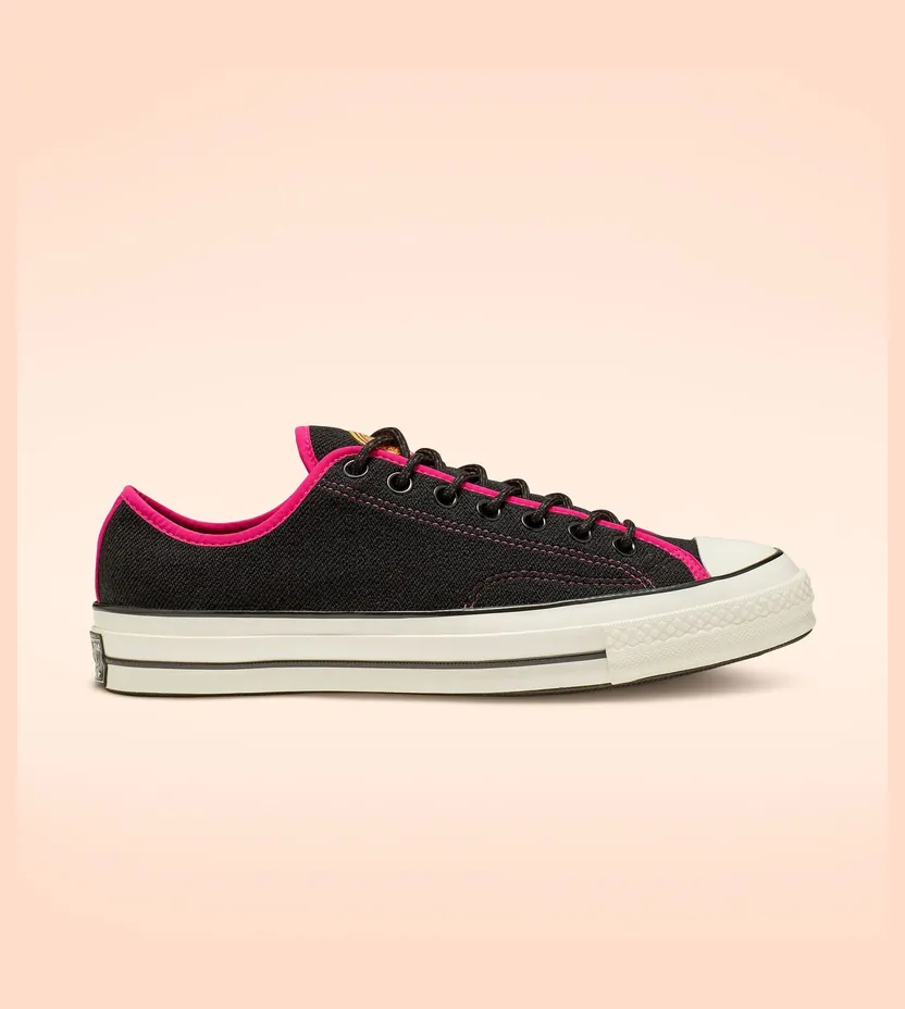 Converse Unisex East Village Explorer Chuck 70 Low Top Black/prime Pink/egret (166213C)