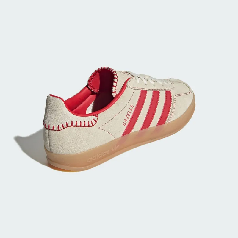 adidas Gazelle Indoor Beige Better Scarlet (JS1402)