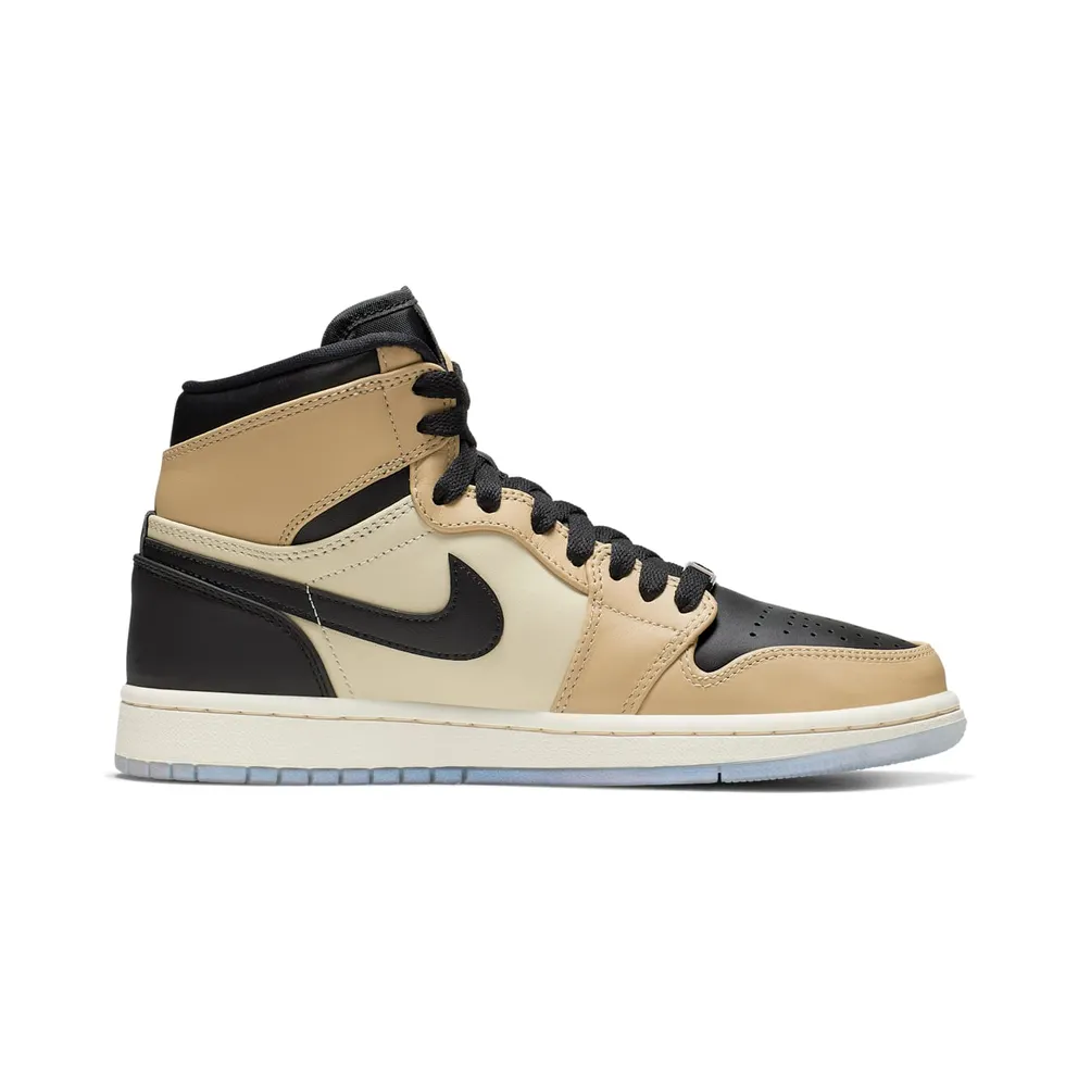 Jordan 1 Retro High Black Mushroom (W) Black/Fossil-Pale Ivory-Mushroom (AH7389-003)