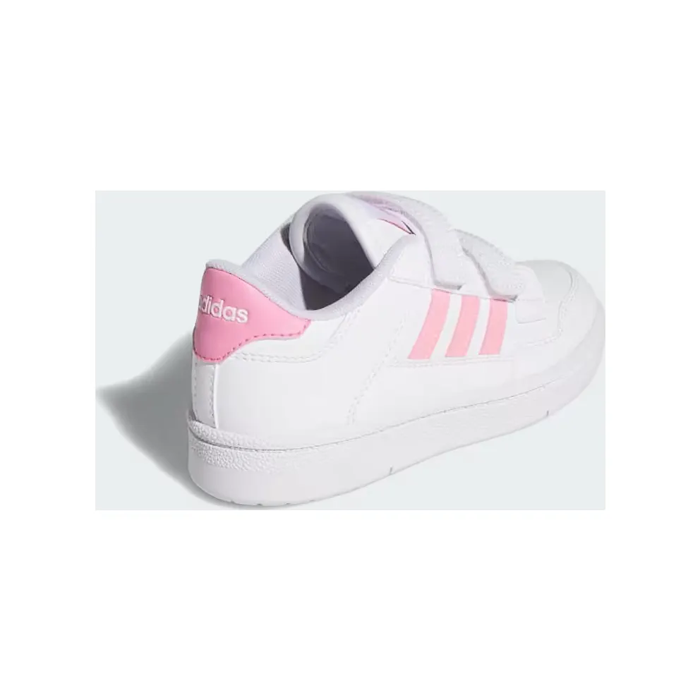 adidas Rapid Court Shoes Kids “Cloud White / Bliss Pink / Cloud White” (JS4768)