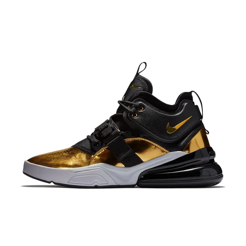Nike Air Force 270 Think 16 (Gold Standard) Metallic Gold/Black-White (AT5752-700)