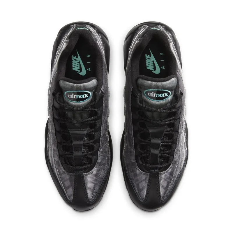 Nike Air Max 95 ‘Black Aurora Green’ Black/Black/Aurora Green/Smoke Grey (DA7735-001)