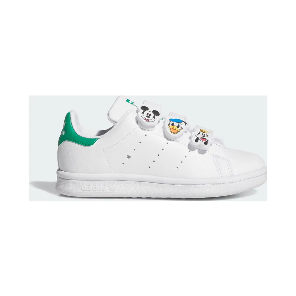 ADIDAS DISNEY STAN SMITH COMFORT CLOSURE Shoes Cloud White / Court Green / Core Black (JH7439)