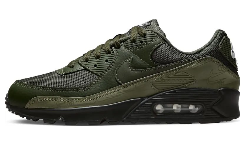 Nike Air Max 90 Olive Black Reflective “Cargo Khaki / White / Black” (DZ4504-300)