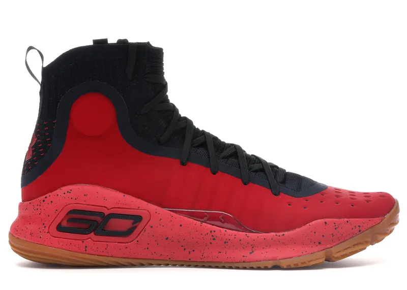Under Armour Curry 4 Red Black Gum Red Rogue/Black (1298306-603)