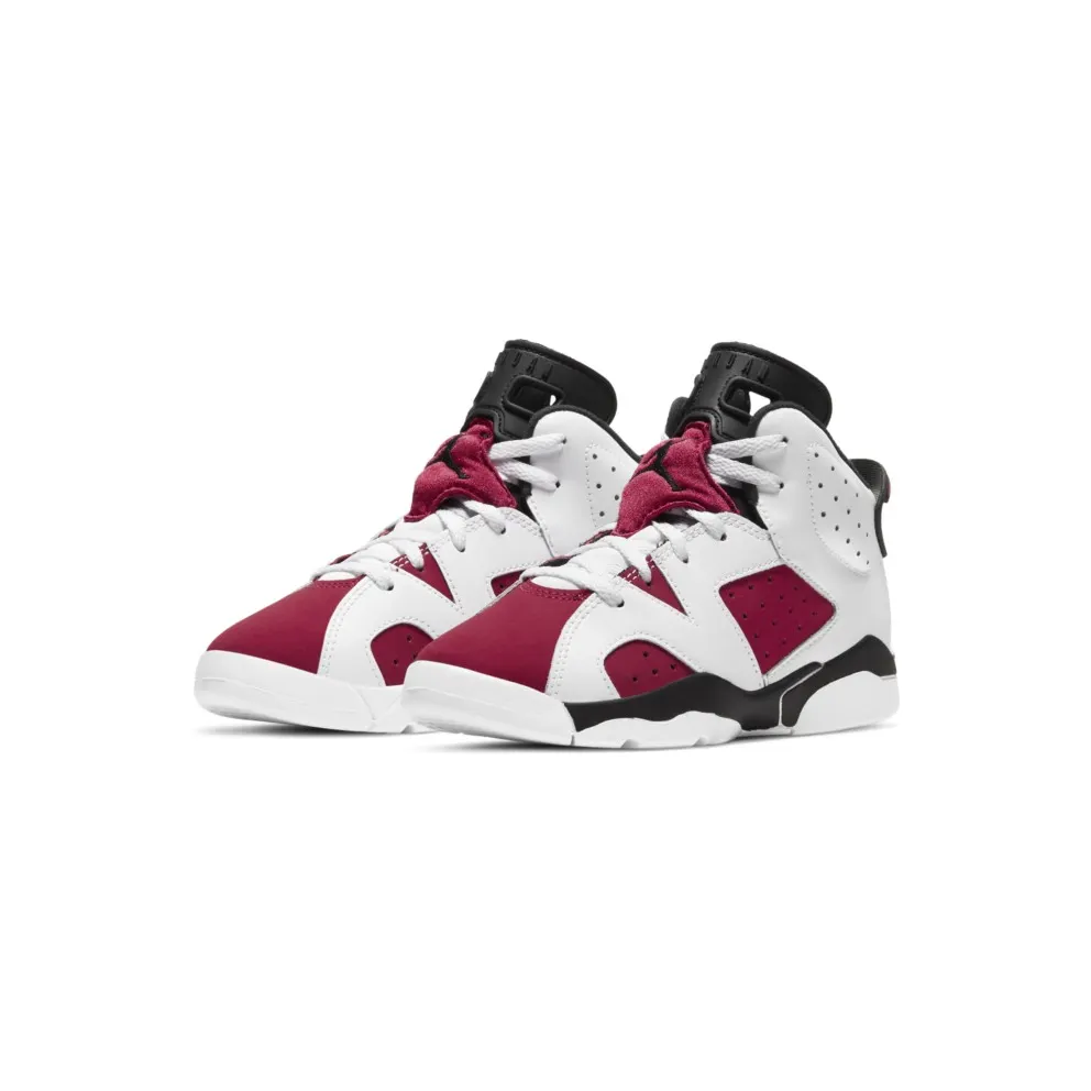 Jordan 6 Retro Carmine 2021 (PS) White/Black-Carmine (384666-106)