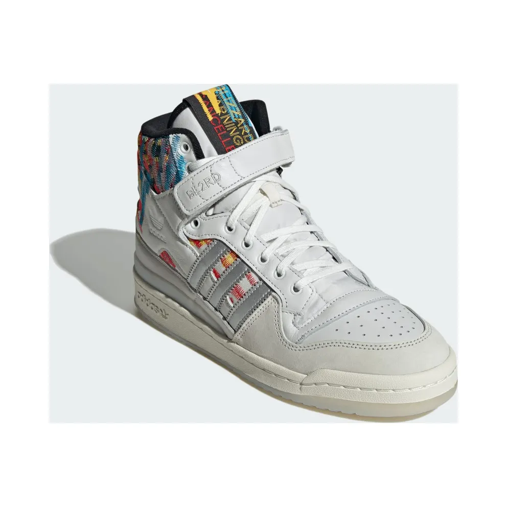 Adidas Forum High Sports Shoes Core White / Bold Gold / Black/Red (IG6351)