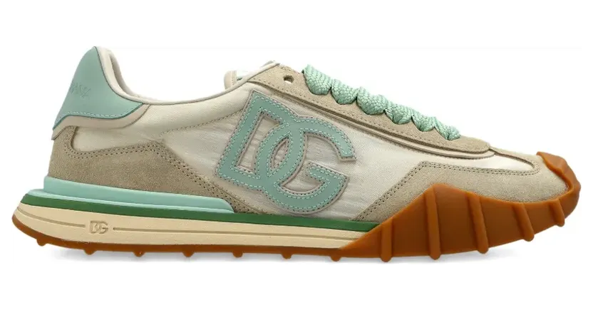 Dolce & Gabbana DG Athletic Sneakers in ivory and pink fabric and leather CK2384AZ681/S_DOLCE-8S160_500-36.5