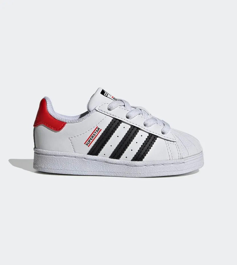 Adidas Run DMC x Superstar Infants ’50th Anniversary’ Cloud White/Core Black/Hi-Res Red (FY4058)