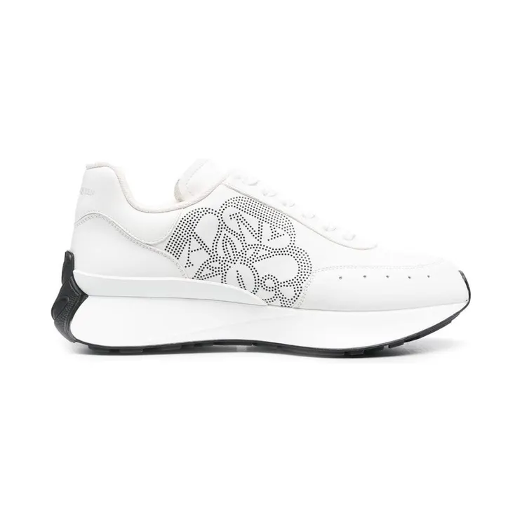 Alexander McQueen Sprint Runner White Black (755637WIDN89089)
