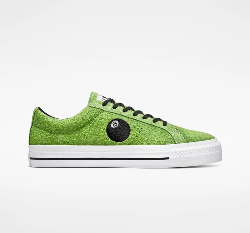 Converse Converse x Stüssy One Star Pro 8-Ball Green Flash/White/Black (A03712C)