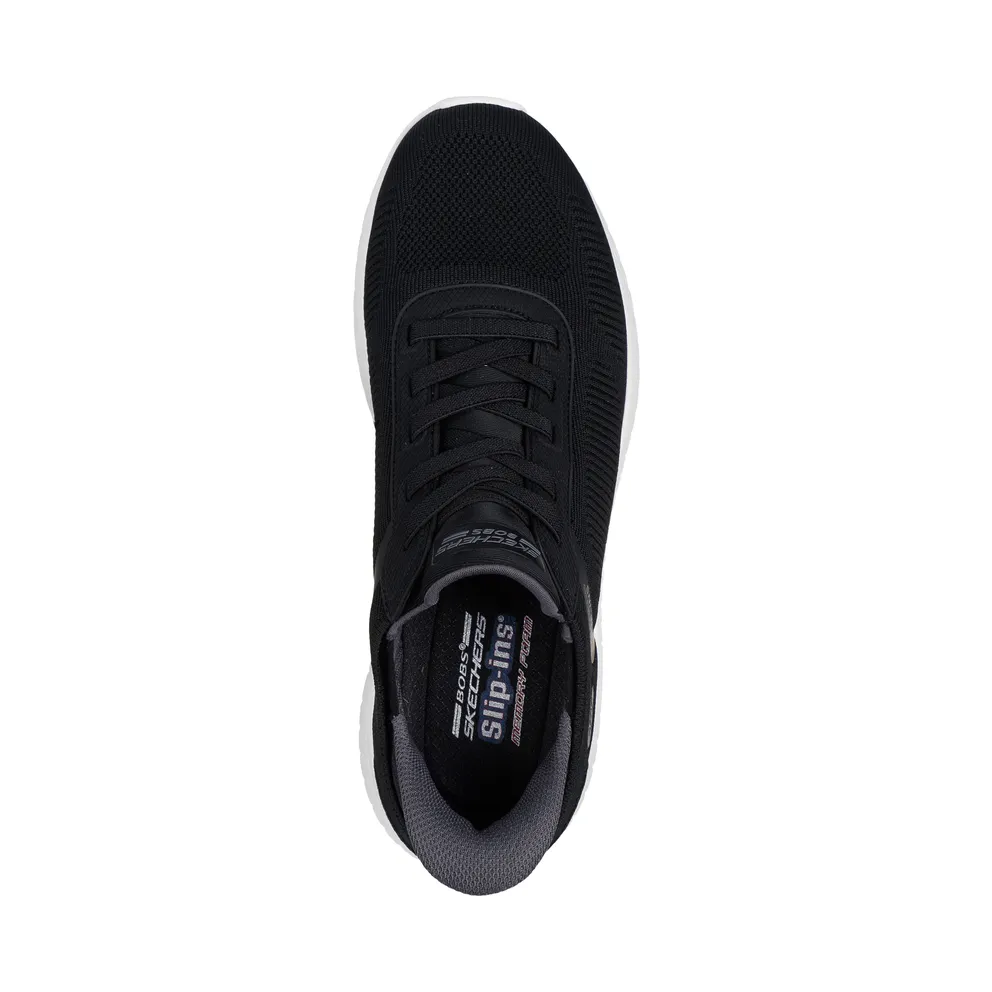 Skechers Slip-ins: BOBS Sport Squad Chaos – Solid Step – Black – “Black” (118312 BLK)