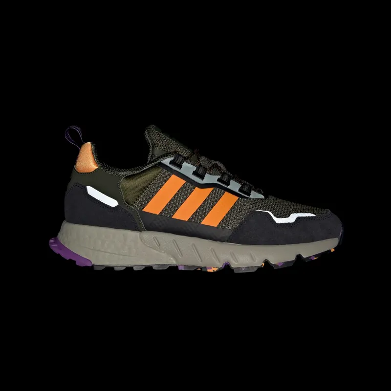 Adidas ZX 1K BOOST Core Black / Active Purple / Orange Rush (GZ3546)