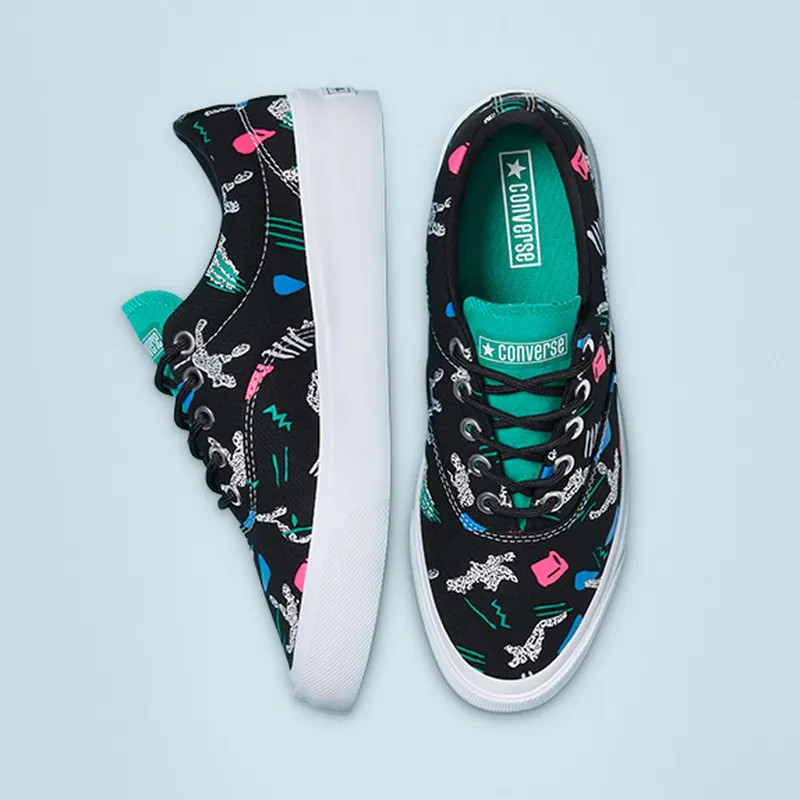 Converse Archive Print Skidgrip CVO Low Top Black/court Green/White (170725C)