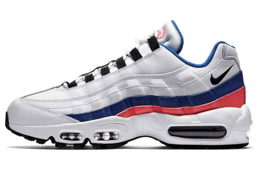 Nike Air Max 95 Essential ‘Ultramarine’ white/solar red/ultramarine/black (749766-106)