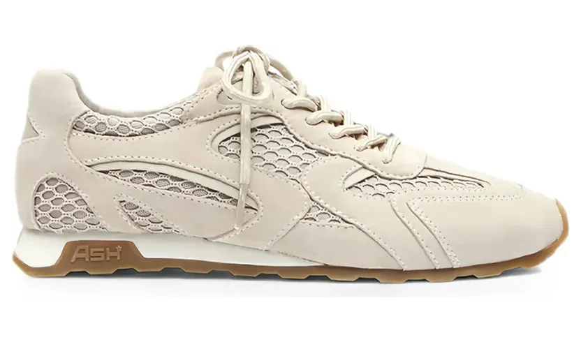 Ash Net Country sneakers met mesh inzetstuk en vlakken – Beige (S26KASARNET)