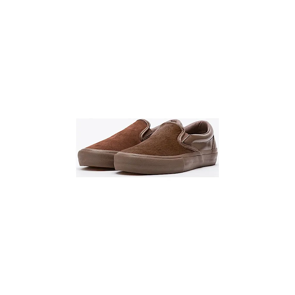 Vans Slip-On Engineered Garments Mismatched Cow Hair Brown Brown/Multi (VN0A3QXYTFS)