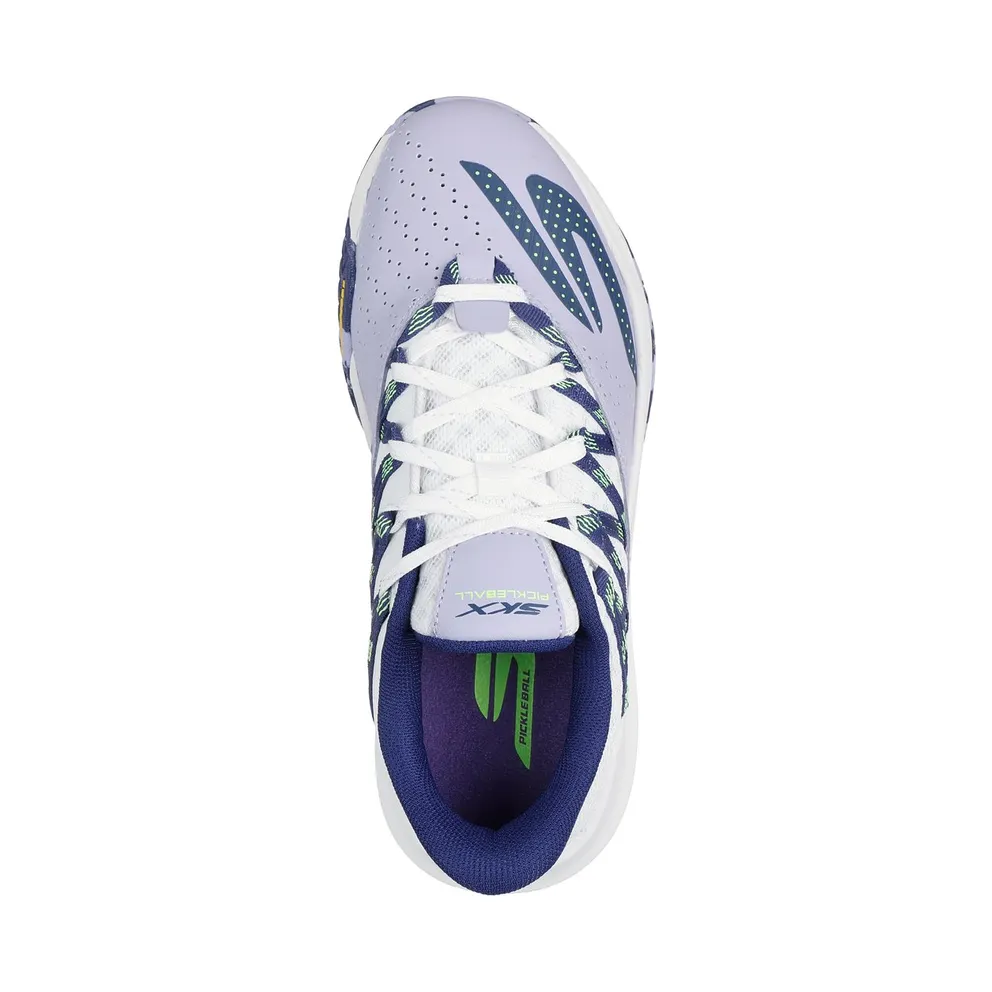 Skechers Relaxed Fit: Viper Court Rally Sneaker White/Purper