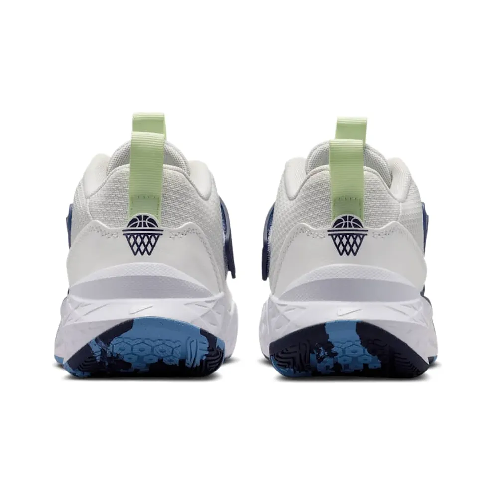 Nike Team Hustle D 12 White Midnight Navy Volt Tint (HF6279-104)