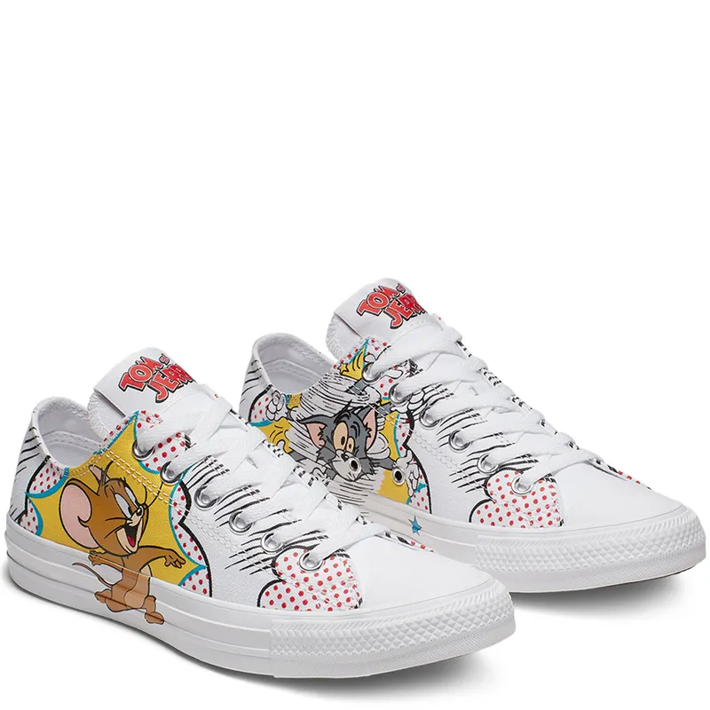 Converse Chuck Taylor All-Star Ox Tom and Jerry White/Multi-White (165732C)