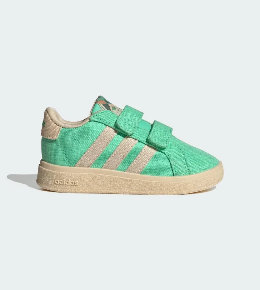 adidas adidas Grand Court x Disney Grogu Kids Green Glow / Sand Strata / Sand Strata (IG0450)