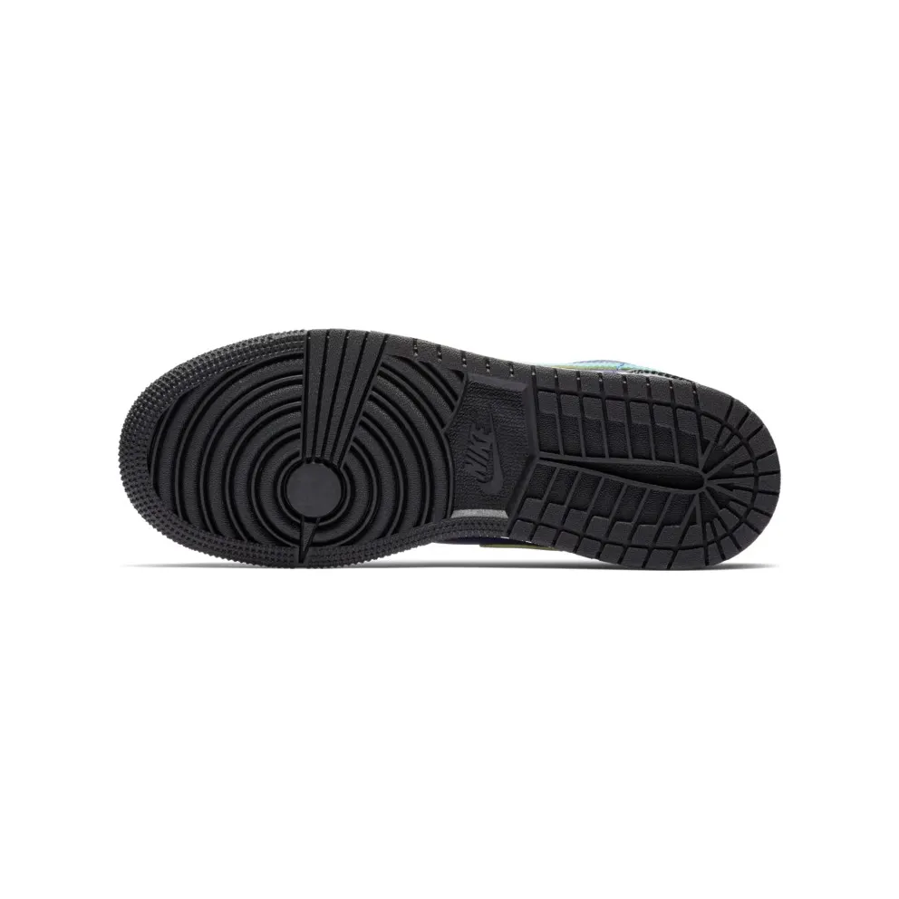 Jordan 1 Low Black Court Purple Turbo Green (GS) Black/White-Court Purple-Turbo Green (553560-035)