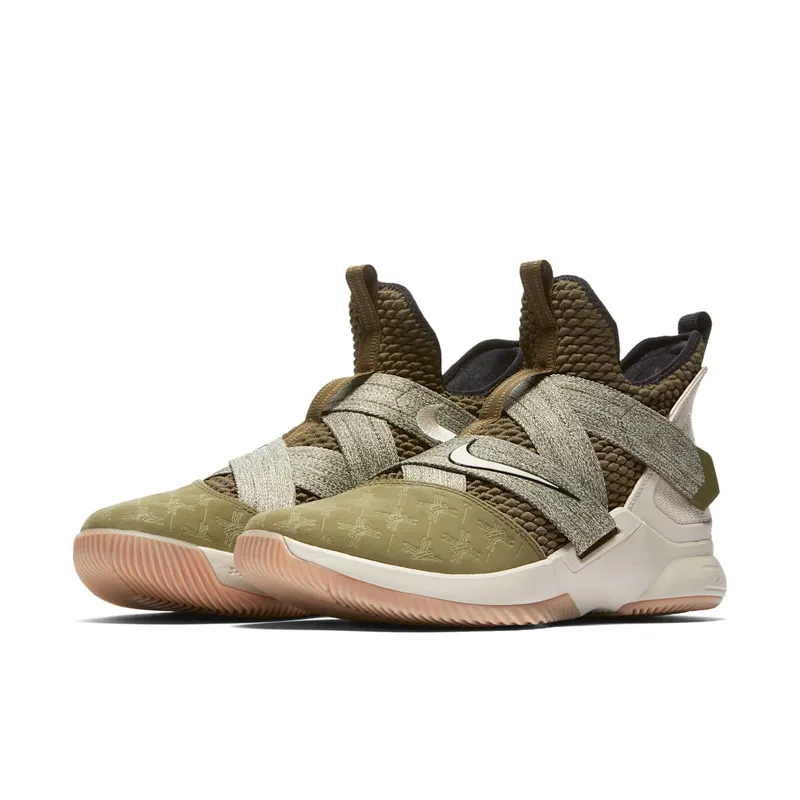 Nike LeBron Soldier 12 Land and Sea Olive Canvas/String-Gum Light Brown (AO2609-300)