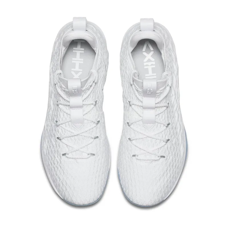 Nike LeBron 15 Low White Metallic Silver White/Metallic Silver-White (AO1755-100)