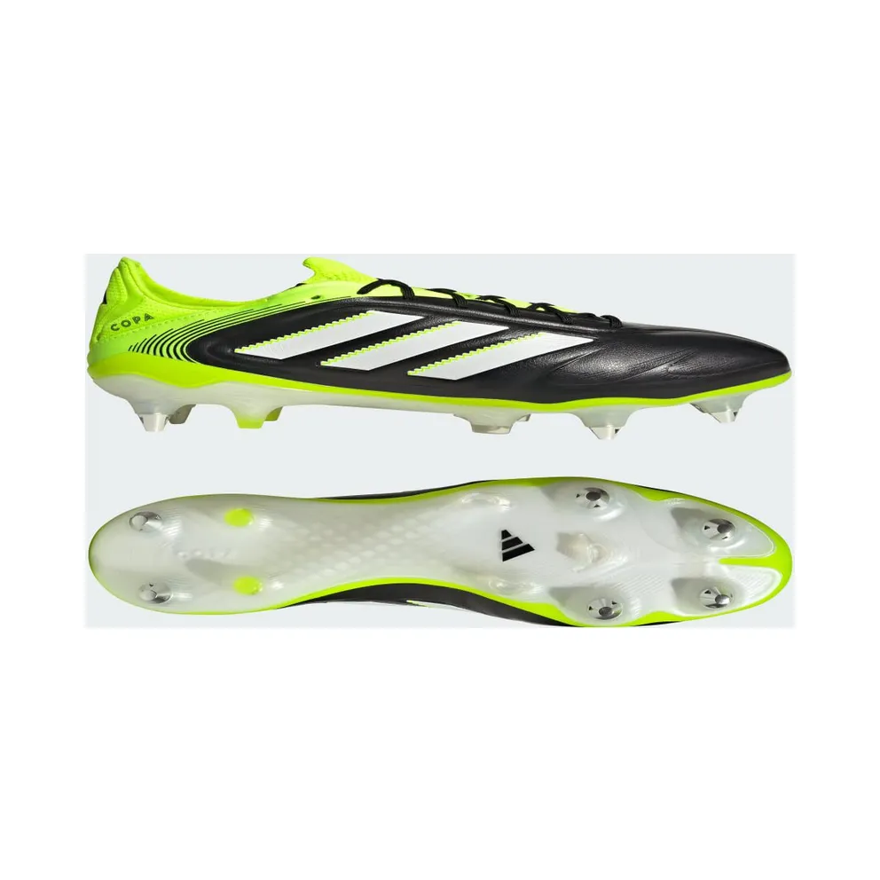 adidas Copa Pure 3 Elite Soft Ground Boots “Core Black / Cloud White / Lucid Lemon” (JR2822)