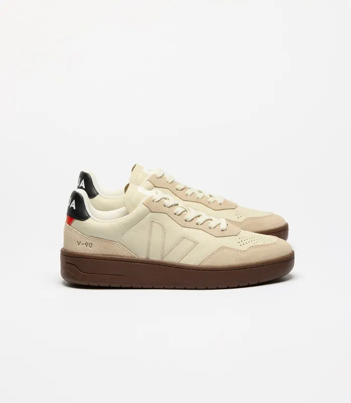 VEJA V-90 Sneakers aus Wildleder – Nude (VZ2020751)