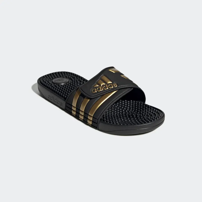Adidas Adissage Slides Core Black / Gold Metallic / Core Black (EG6517)