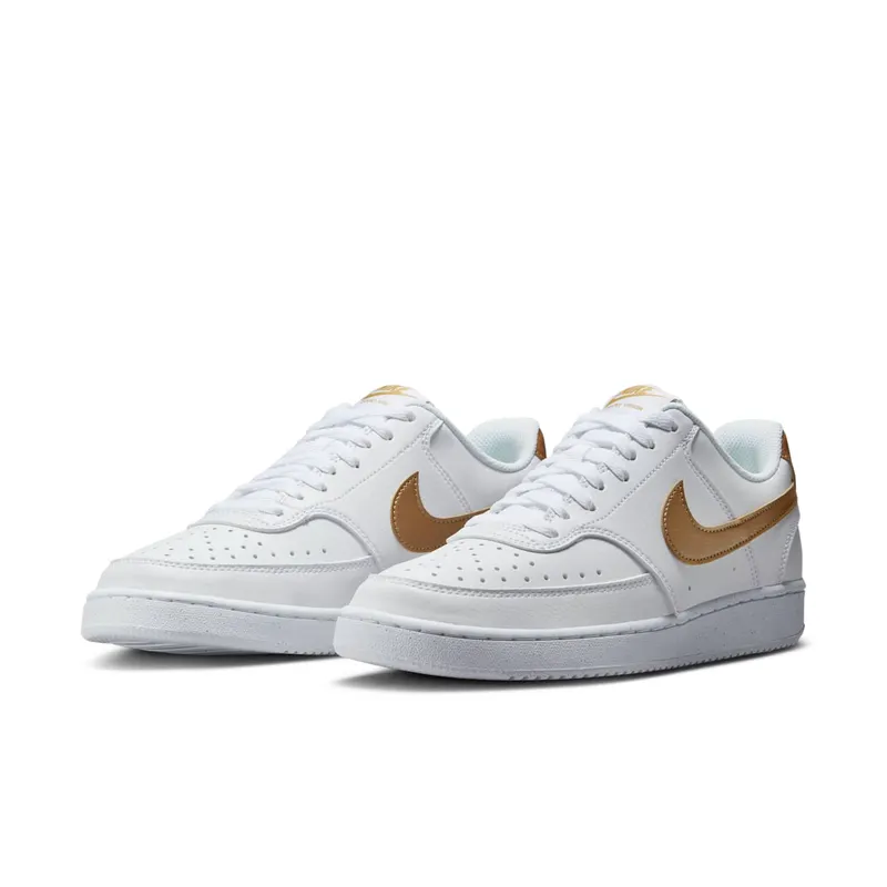 Nike Court Vision Low Next Nature White Metallic Gold (DH3158-105)