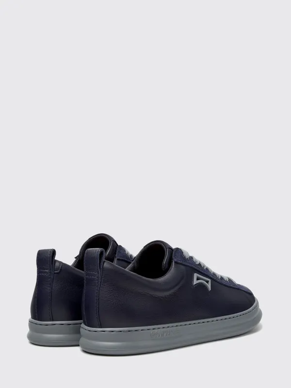 Camper Runner Low-Top in Natural Grain Leather with XL Extralight Sole Blue (K101052-013RUNNER0)