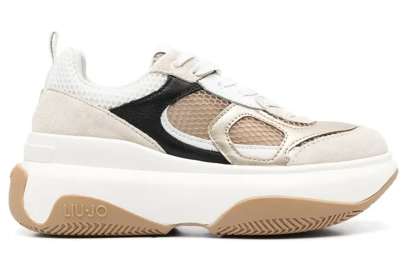 LIU JO June sneakers met plateauzool – Beige (BA3069PX031)