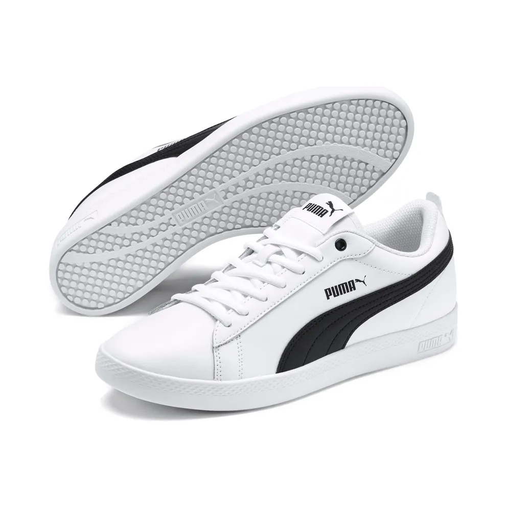 Puma Smash v2 leren White/Black (365208-01)