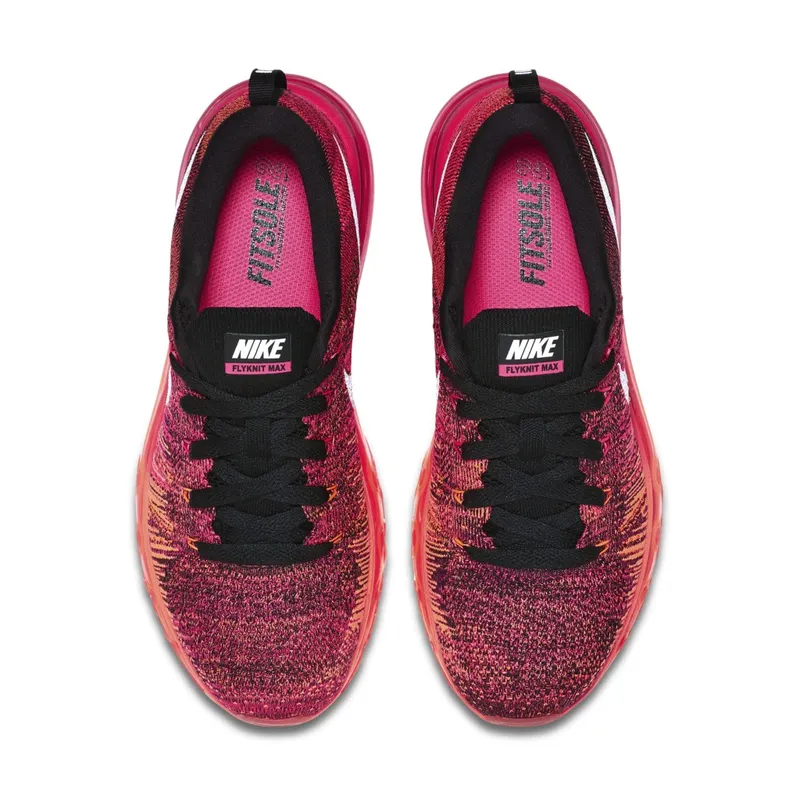 Nike Flyknit Max Pink Foil Hot Lava (W) Black/White-Pink Foil-Hot Lava (620659-006)