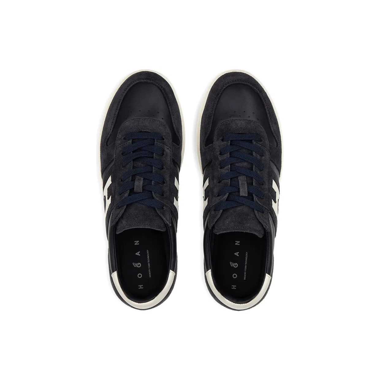 Hogan H-TV Suede Logo “Blue/White” (HXM6680FZ00U HC01VU) (3)