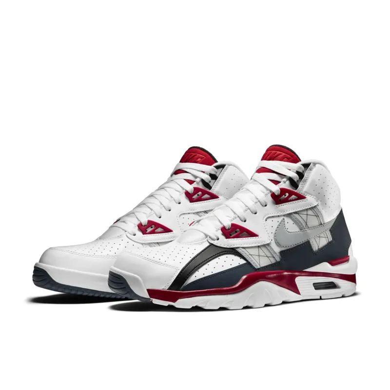 Nike Air Trainer SC High White Magnet Grey Red White/Metallic Platinum-Dark Magnet Grey (302346-119)