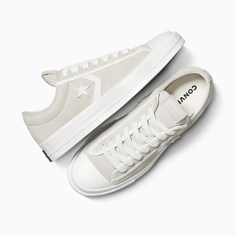 Converse Star Player 76 Low Suede Egret Vintage White