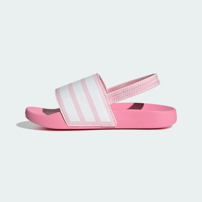 Adidas adilette Estrap Slides Kids Clear Pink / Cloud White / Bliss Pink (JR5331)