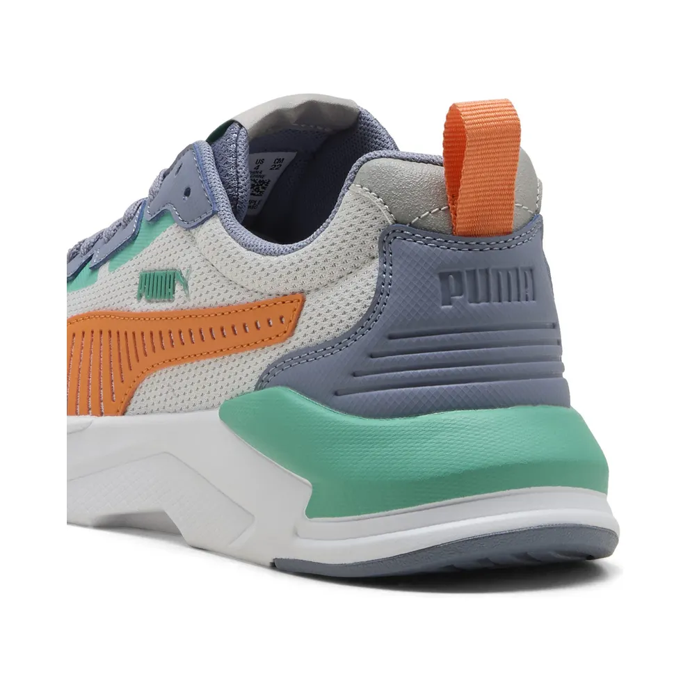 Puma X-Ray 3 “Feather Gray / Melon Glow / Gray Sky / Vibrant Green” (401493_08)