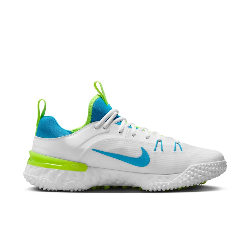 Nike Huarache 9 Elite TF LAX SE White Volt Vivid Blue (FV6148-100)