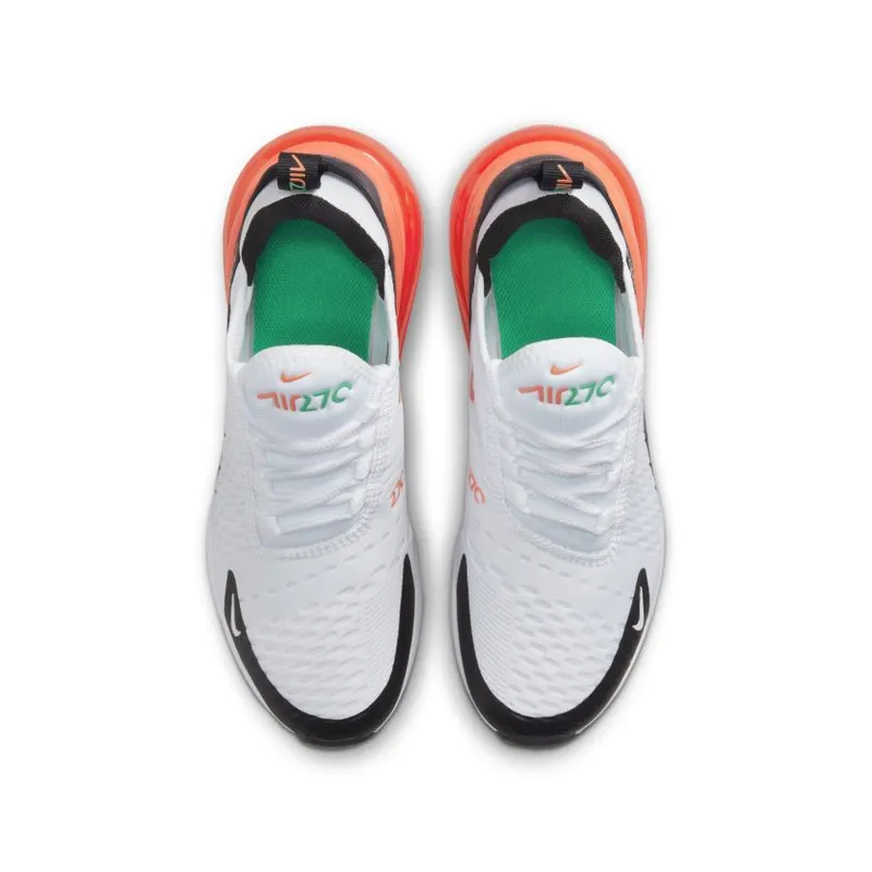 Nike Air Max 270 White Turf Orange (GS) (943345-107)