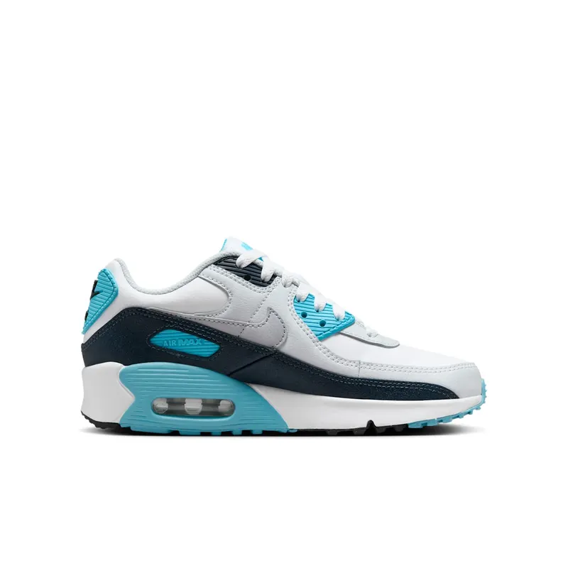 Nike Air Max 90 White/Baltic Blue/Armory Navy/Wolf Grey (HF6358-100)