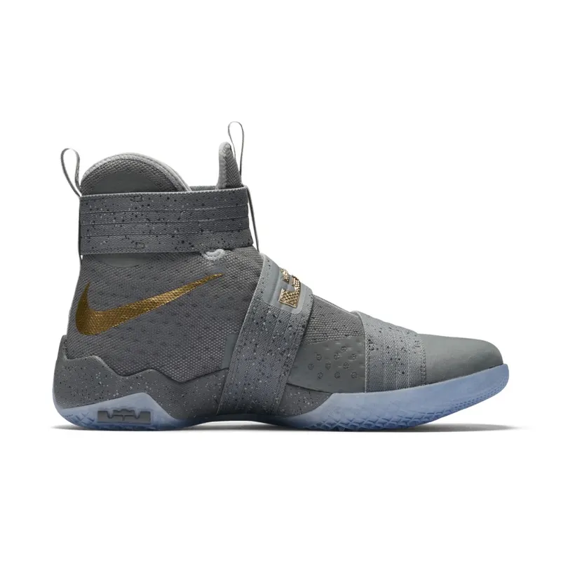Nike LeBron Zoom Soldier 10 Battle Grey Cool Grey/Gold/Wolf Grey (899620-010)