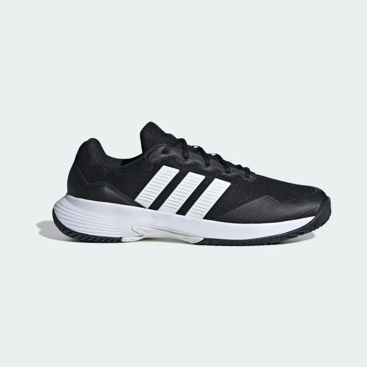 Adidas GAMECOURT 2 TENNISSCHOENEN Core Black / Cloud White / Silver Metallic (KI0780)